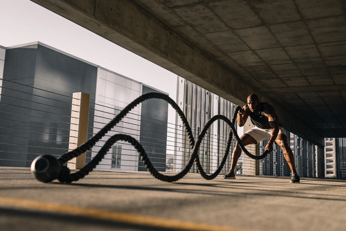 Battle ropes conditioning